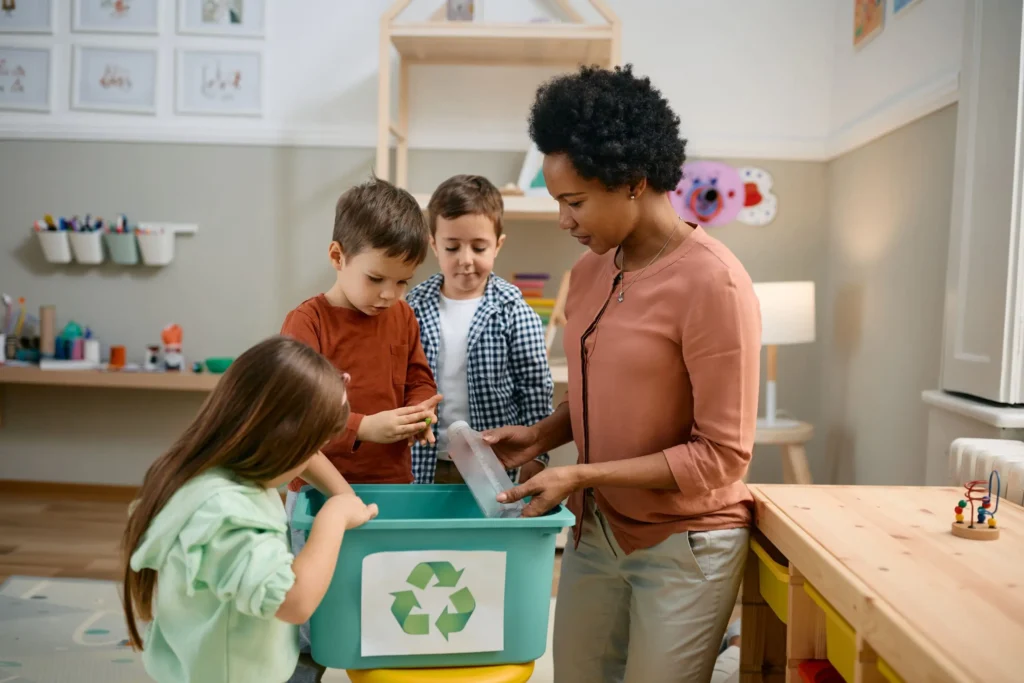 Teaching kids about recycling and e-waste disposal for the education industry, Techbros AZ